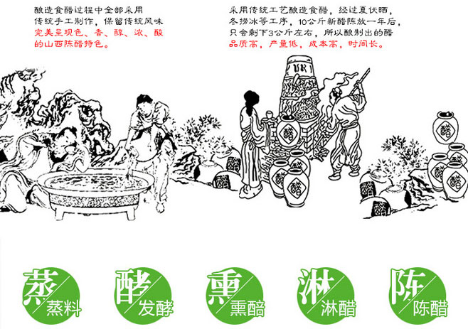 湖西岛有机陈香醋500ml手工酿造镇江恒顺工艺手工醋腊八醋老陈醋